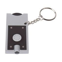 Shopping - LED-Schlüsselanhänger - silber, schwarz