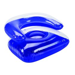 Seaside - Aufblasbarer Sessel - transparent, blau