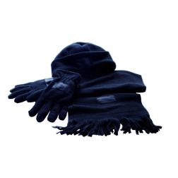 Triple - Flauschiges Fleece-Set - schwarz