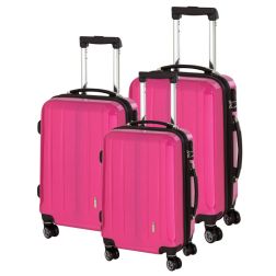 London - 3-tlg. Trolley-Set - pink